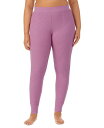yz NhhbY fB[X MX {gX Plus Size Stretch Thermal Mid-Rise Leggings Mulberry Mist Heather