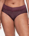 【送料無料】 ワーナーズ レディース パンツ アンダーウェア Warners&reg; No Pinching, No Problems&reg; Dig-Free Comfort Waist with Lace Microfiber Hipster 5609J Leo Vino