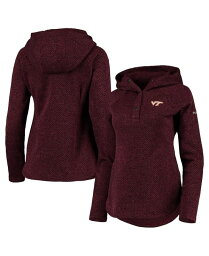 コロンビア 【送料無料】 コロンビア レディース パーカー・スウェット フーディー アウター Women's Maroon Virginia Tech Hokies Darling Days Raglan Fleece Pullover Hoodie Maroon