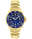 【送料無料】 ジェビル メンズ 腕時計 アクセサリー Men's Liguria Swiss Automatic Ion Plating Gold-Tone Stainless Steel Bracelet Watch 42mm Gold-Tone(2)