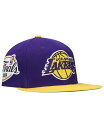 【送料無料】 ミッチェル&ネス メンズ 帽子 アクセサリー Men's Purple Gold Los Angeles Lakers 2009 Nba Finals Xl Patch Snapback H..