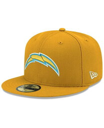 【送料無料】 ニューエラ メンズ 帽子 アクセサリー Men's Gold Los Angeles Chargers Omaha Primary Logo 59FIFTY Fitted Hat Gold