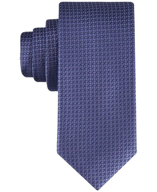 yz JoNC Y lN^C ANZT[ Men's Solid Geo-Print Tie Purple