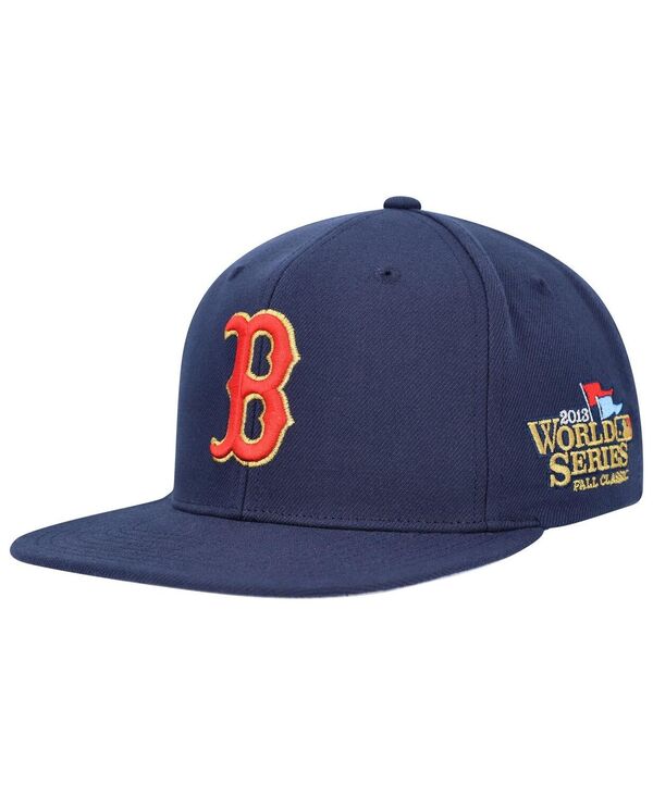 ミッチェル＆ネス 【送料無料】 ミッチェル&ネス メンズ 帽子 アクセサリー Men's Navy Boston Red Sox Champ'd Up Snapback Hat Navy