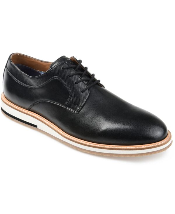 【送料無料】 トーマスアンドバイン メンズ オックスフォード シューズ Men's Glover Wide Width Tru Comfort Foam Lace-Up Round Toe Derby Shoes Black