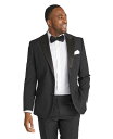 【送料無料】 ジョニー ビッグ メンズ ジャケット ブルゾン アウター Men 039 s Big Tall Elvis Tuxedo Suit Jacket Black