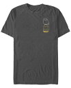 【送料無料】 フィフスサン メンズ Tシャツ トップス Men's Hedwig Pocket Short Sleeve Crew T-shirt Charcoal