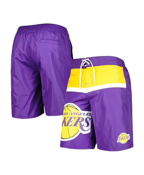     J[ oNX Y n[tpcEV[c  Men's Purple Los Angeles Lakers Sea Wind Swim Trunks Purple