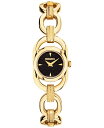 yz ~b\[j fB[X rv ANZT[ Women's Gioiello Gold Ion Plated Stainless Steel Link Bracelet Watch 23mm Ip Yellow Gold