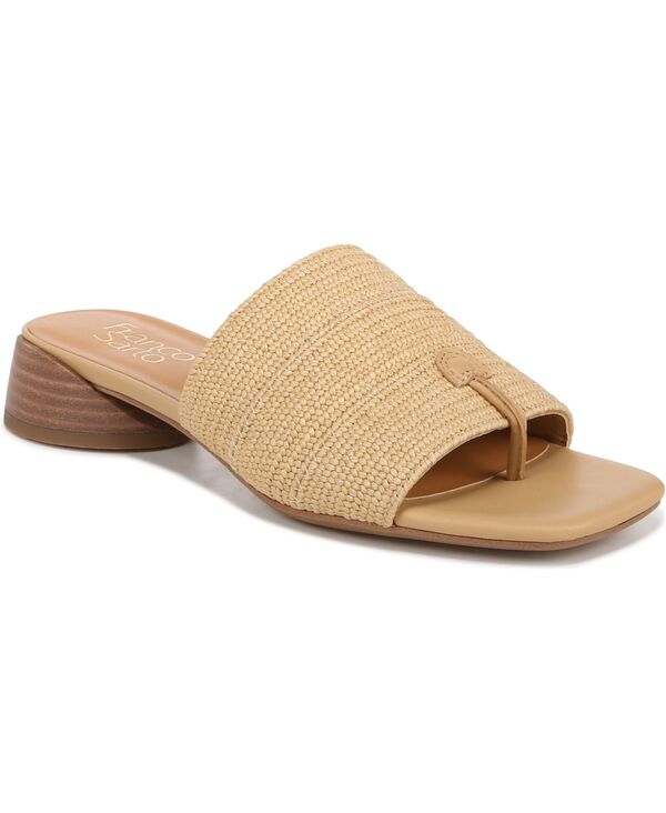 【送料無料】 フランコサルト レディース サンダル シューズ Loran Slide Dress Sandals Natural Raffia Fabric