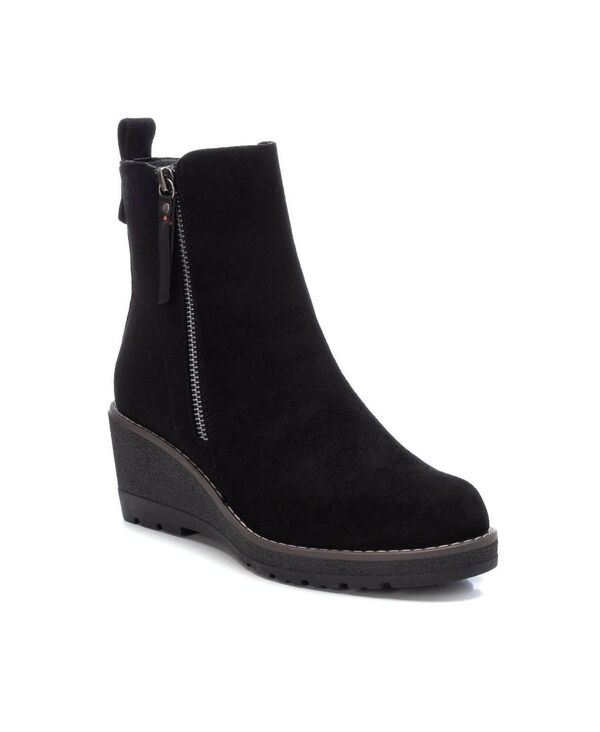 【送料無料】 キシタイ レディース ブーツ・レインブーツ シューズ Women's Suede Booties By XTI Black