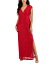 【送料無料】 コネクテッド レディース ワンピース トップス Petite Lace Wired V-Neck Maxi Dress Red