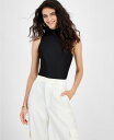 【送料無料】 バースリー レディース シャツ トップス Women's Sleeveless Mock-Neck Bodysuit Bright White