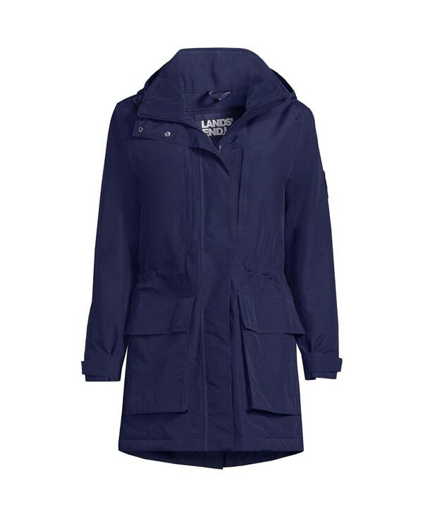 ランズエンド レディース アウター ジャケット・ブルゾン パーカー トール Lands' End Women's Tall Squall Waterproof Insulated Winter Parka Deep sea navy ネイビー