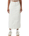 【送料無料】 コットンオン レディース スカート ボトムス Women's Cord Maxi Skirt White