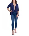 【送料無料】 24セブンコンフォート レディース ニット・セーター カーディガン アウター Women's Open Front Elbow Length Sleeve Cardigan Sweater Blue(4)