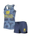 【送料無料】 コンセプツ スポーツ レディース タンクトップ トップス Women's Navy Notre Dame Fighting Irish Billb...