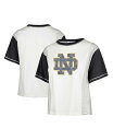 【送料無料】 47ブランド レディース Tシャツ トップス Women's White Distressed Notre Dame Fighting Irish Premier Tilda T-shirt White