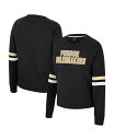 yz RVA fB[X p[J[EXEFbg AE^[ Women's Black Purdue Boilermakers Talent Competition Raglan Pullover Sweatshirt Black