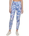 【送料無料】 カルバンクライン レディース レギンス ボトムス Printed High-Rise 7/8 Leggings Etching Bold Blue