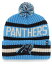 ̵ 47֥  ˹ ꡼ Men's Blue Carolina Panthers Bering Cuffed Knit Hat with Pom Blue