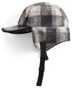 【送料無料】 スカラ メンズ 帽子 アクセサリー Men's Plaid Fleece-Lined Cap with Earflaps Black