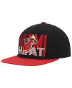 ミッチェル＆ネス 【送料無料】 ミッチェル&ネス メンズ 帽子 アクセサリー Men's Black Miami Heat SOUL Cross Check Snapback Black