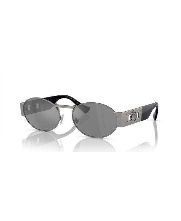 ヴェルサーチ 【送料無料】 ヴェルサーチ メンズ サングラス・アイウェア アクセサリー Unisex Sunglasses Mirror VE2264 Matte Gunmetal