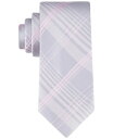 カルバン・クライン ネクタイ 【送料無料】 カルバンクライン メンズ ネクタイ アクセサリー Men's Ari Plaid Tie Silver/pink