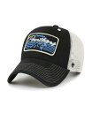 【送料無料】 47ブランド メンズ 帽子 アクセサリー Men 039 s Black Natural Distressed Carolina Panthers Five Point Trucker Clean Up Adjustable Hat Black, Natural