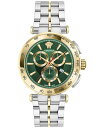 yz FT[` Y rv ANZT[ Men's Swiss Chronograph Aion Two-Tone Stainless Steel Bracelet Watch 45mm Two Tone