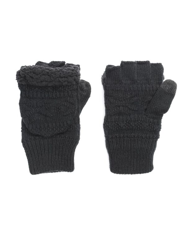 【送料無料】 ムクルクス メンズ 手袋 アクセサリー Men's Faux Fur Flip Mittens Black