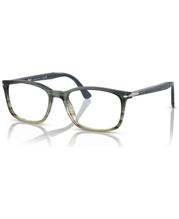 【送料無料】 ペルソル メンズ サングラス・アイウェア アクセサリー Men's Eyeglasses PO3189V Gray Striped Green Gradient