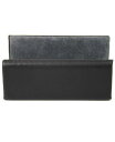 yz CX Y z ANZT[ Suede Lined Business Card Holder Black