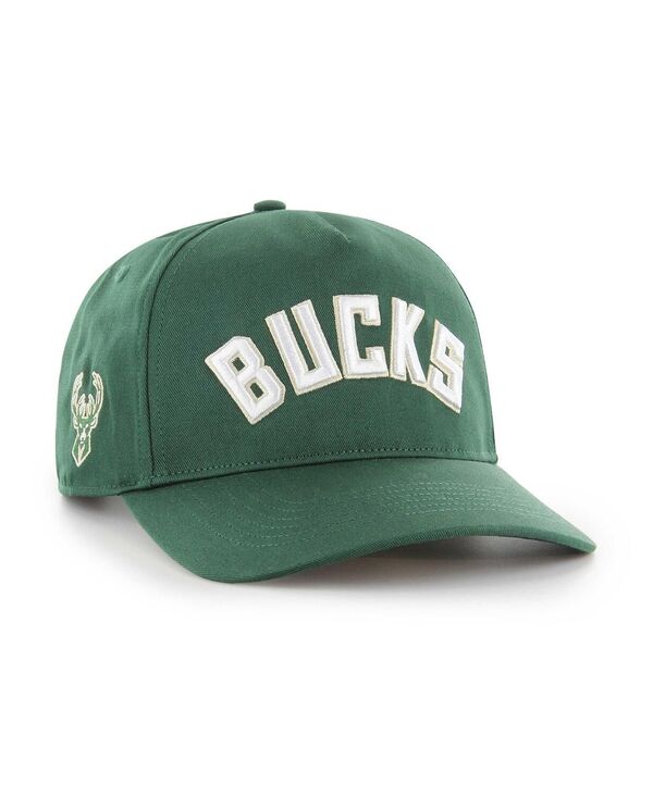 【送料無料】 47ブランド メンズ 帽子 アクセサリー Men's Hunter Green Milwaukee Bucks Contra Hitch Snapback Hat Hunter Green