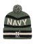 ̵ 47֥  ˹ ꡼ Men's Green Navy Midshipmen OHT Military-Inspired Appreciation Bering Cuffed Knit Hat with Pom Green