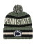 ̵ 47֥  ˹ ꡼ Men's Green Penn State Nittany Lions OHT Military-Inspired Appreciation Bering Cuffed Knit Hat with Pom Green