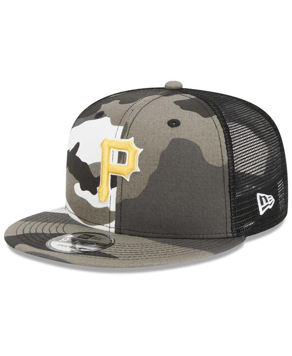 【送料無料】 ニューエラ メンズ 帽子 アクセサリー Men's Camo Pittsburgh Pirates Urban Camo Trucker 9FIFTY Snapback Hat Camo