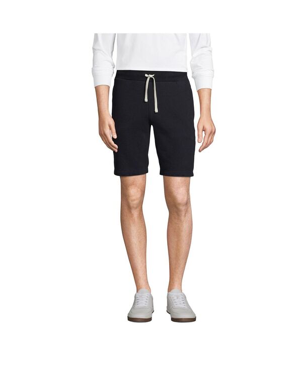 【送料無料】 ランズエンド メンズ ハーフパンツ ショーツ ボトムス Men 039 s Big Serious Sweats Shorts Black