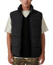 【送料無料】 コットンオン メンズ ベスト ダウンベスト アウター Men's Mother Puffer Vest Black