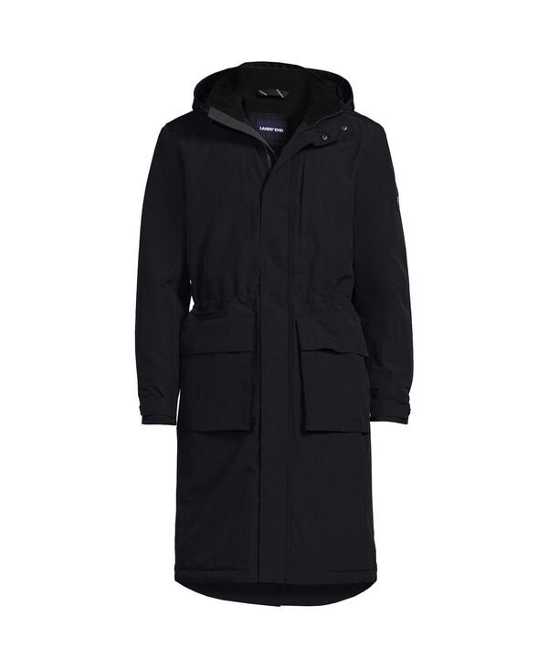 ランズエンド メンズ アウター コート トール Lands' End Men's Tall Squall Waterproof Insulated Winter Stadium Coat Black ブラック