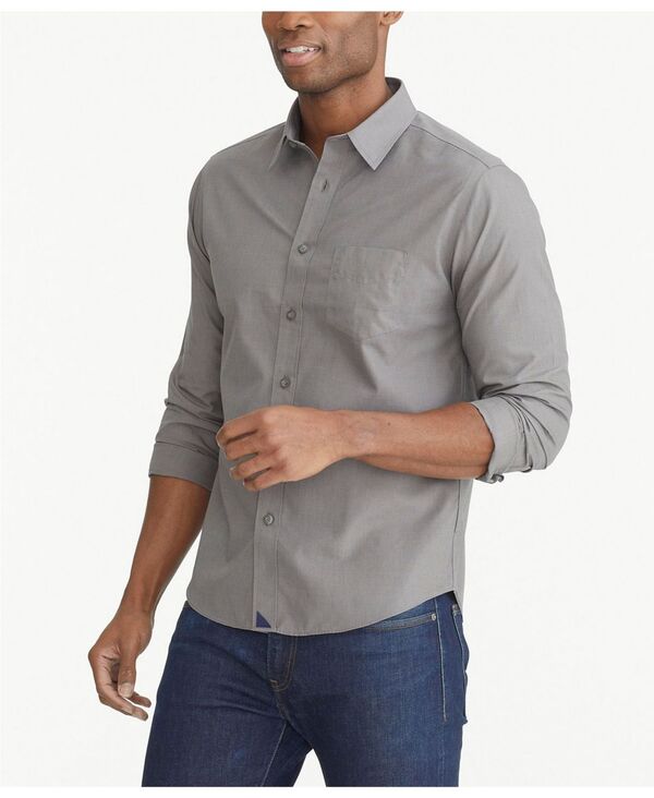  アンタックイット メンズ シャツ トップス UNTUCK it Men's Regular Fit Wrinkle-Free Sangiovese Button Up Shirt Grey
