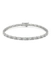 【送料無料】 チャールズ アンド コルバード レディース ブレスレット・バングル・アンクレット アクセサリー Moissanite Tennis Bracelet (2 3/4 ct. t.w. Diamond Equivalent) in 14k White Gold White Gold