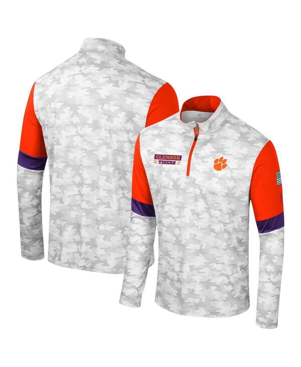 【送料無料】 コロシアム メンズ シャツ トップス Men's Camo Clemson Tigers OHT Military-Inspired Appreciation Tomahawk Quarter-Zip Windshirt Camo