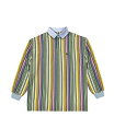 【送料無料】 クロスカラーズ メンズ ポロシャツ トップス Mens Retro Stripe Rugby Shirt Multi color