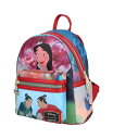 【送料無料】 ラウンジフライ レディース バックパック・リュックサック バッグ Mulan Princess Scene Mini Backpack Red