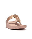 【送料無料】 フィットフロップ レディース サンダル シューズ Women's Halo Bead-Circle Metallic Toe-Post Sandals Rose Gold