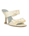 楽天ReVida 楽天市場店【送料無料】 ナインウェスト レディース サンダル シューズ Women's Yoloh Bridal Square Toe Dress Sandals Ivory Satin