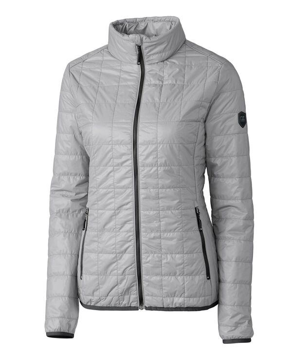 【送料無料】 カッターアンドバック レディース ジャケット・ブルゾン ダウンジャケット アウター Rainier PrimaLoft Womens Eco Insulated Full Zip Puffer Jacket Polished