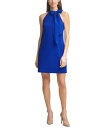 yz BXJ[g fB[X s[X gbvX Bow-Neck Halter Dress Cobalt